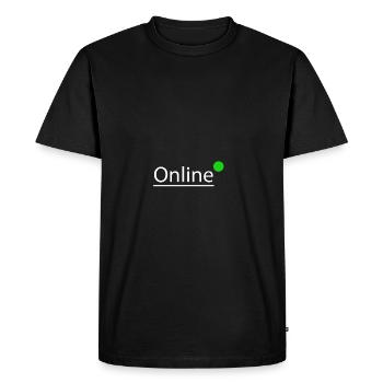 Internet - Männer Premium Bio T-Shirt - Schwarz - Vorne - Nico (187cm)