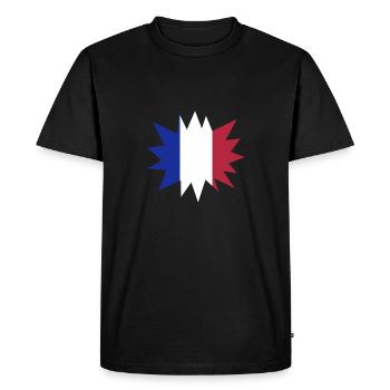 France Français Française French Frankreich - Men's Premium Organic T-Shirt - black - Front - Nico (187cm)