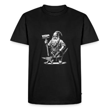 Forgeron - T-shirt Premium bio Homme - noir - Devant - Nico (187cm)