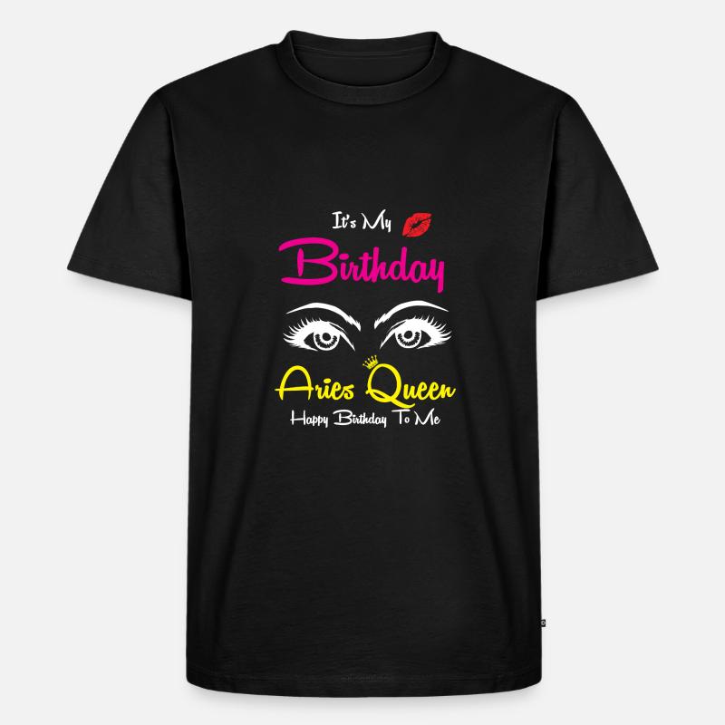 Sternzeichen Widder - Männer Premium Bio T-Shirt - Schwarz