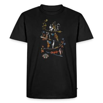 Medieval Miniatures I - T-shirt Premium bio Homme - noir - Devant - Nico (187cm)