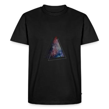 triangle space - Men's Premium Organic T-Shirt - black - Front - Nico (187cm)