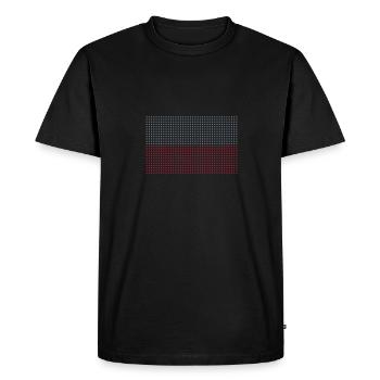 geo_flag_poland_plsph_2c - T-shirt Premium bio Homme - noir - Devant - Nico (187cm)