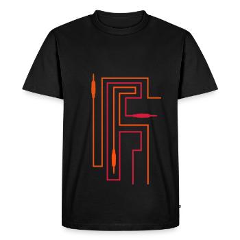 TON TRON - jack avec câble - T-shirt Premium bio Homme - noir - Devant - Nico (187cm)