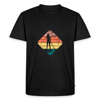 Stand Up Paddle - T-shirt Premium bio Homme - noir - Devant - Nico (187cm)