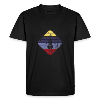 Cello - Men's Premium Organic T-Shirt - black - Front - Nico (187cm)