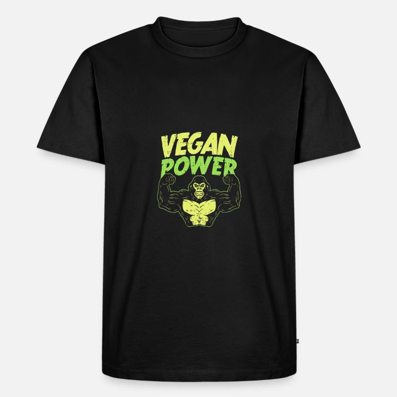 Puissance végétalienne - T-shirt Premium bio Homme - noir