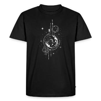 Mycètes - T-shirt Premium bio Homme - noir - Devant - Nico (187cm)