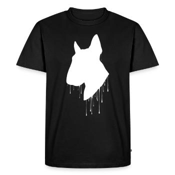 Bull Terrier Love - Men's Premium Organic T-Shirt - black - Front - Nico (187cm)