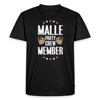 Équipage de Malle Party - T-shirt Premium bio Homme - noir - Devant - Nico (187cm)