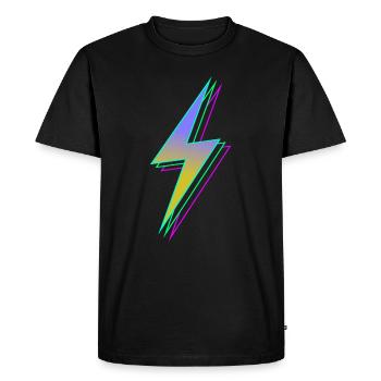 Foudre - T-shirt Premium bio Homme - noir - Devant - Nico (187cm)