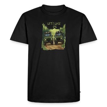 Defender Land 4x4 Rover Tout-terrain Tout-terrain - T-shirt Premium bio Homme - noir - Devant - Nico (187cm)