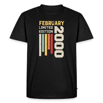 February 2000 - February 2000 Birthday Gift - Men's Premium Organic T-Shirt - black - Front - Nico (187cm)