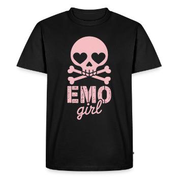 Emo Girl! - Men's Premium Organic T-Shirt - black - Front - Nico (187cm)