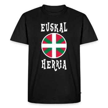 euskal herria 02 - T-shirt Premium bio Homme - noir - Devant - Nico (187cm)