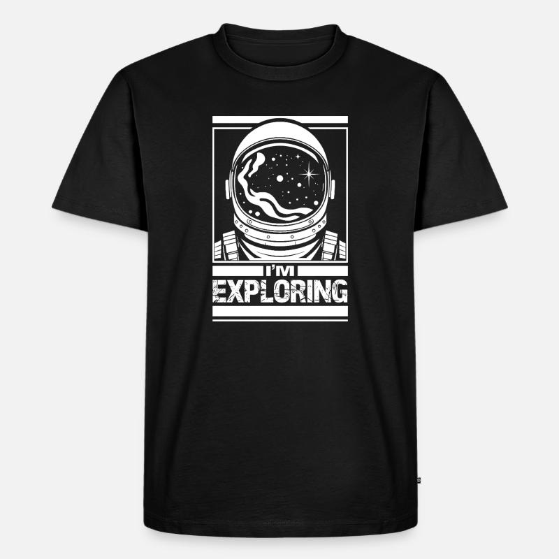 I'm Exploring - Men's Premium Organic T-Shirt - black
