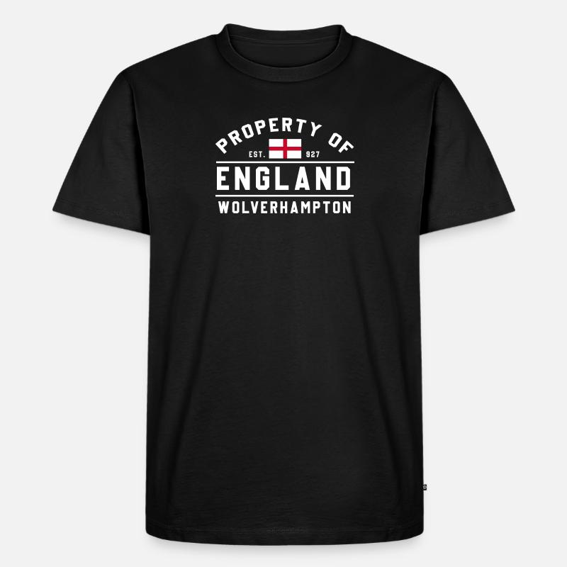 Englands Besitzer: Wolverhampton - Männer Premium Bio T-Shirt - Schwarz