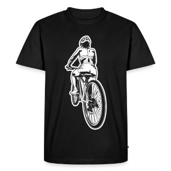 Cycling lover - Men's Premium Organic T-Shirt - black - Front - Nico (187cm)