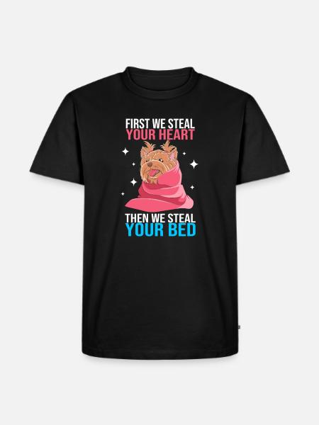 Yorkshire Terrier - Männer Premium Bio T-Shirt - Schwarz