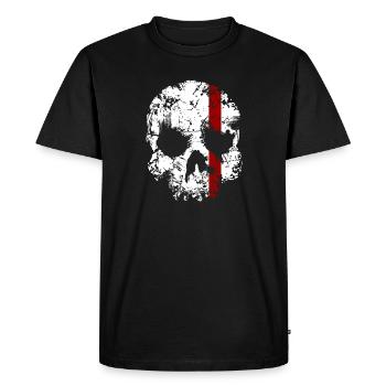 Crâne Broyage nordique - T-shirt Premium bio Homme - noir - Devant - Nico (187cm)