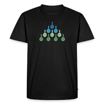 Funny Padel Racket Design for Padel Tennis Sp - Men's Premium Organic T-Shirt - black - Front - Nico (187cm)