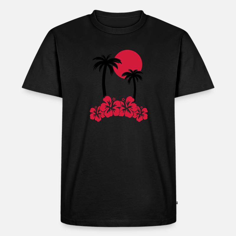 insel - Männer Premium Bio T-Shirt - Schwarz