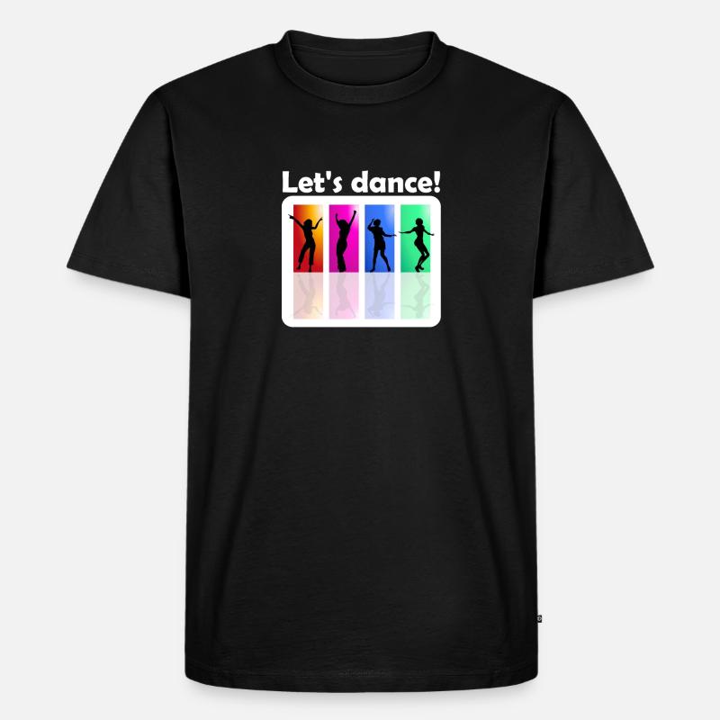 let's dance - Männer Premium Bio T-Shirt - Schwarz