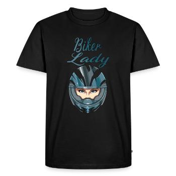 Lady biker pour un motard motard - T-shirt Premium bio Homme - noir - Devant - Nico (187cm)