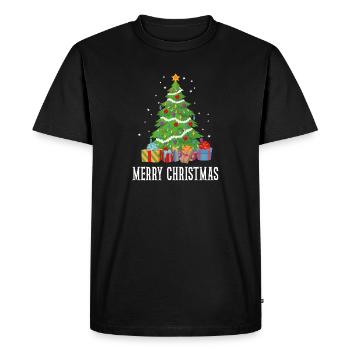 Merry Christmas Merry Christmas Gift - Men's Premium Organic T-Shirt - black - Front - Nico (187cm)