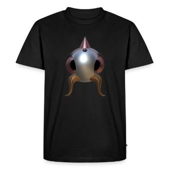 Étranger - T-shirt Premium bio Homme - noir - Devant - Nico (187cm)