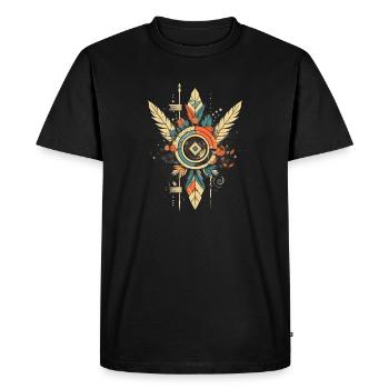 Dreamcatcher - Men's Premium Organic T-Shirt - black - Front - Nico (187cm)