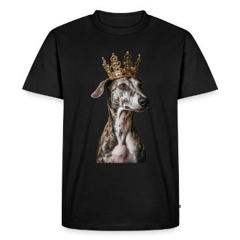 Whippet - Men's Premium Organic T-Shirt - black - Front - Nico (187cm)