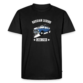 Russian Legend Shiguli Lada 2105 Russia USSR - Men's Premium Organic T-Shirt - black - Front - Nico (187cm)