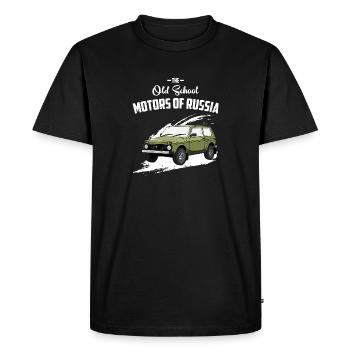 The old school motors of russia Lada Niva - Men's Premium Organic T-Shirt - black - Front - Nico (187cm)
