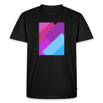 Bi Geometrics - Men's Premium Organic T-Shirt - black - Front - Nico (187cm)