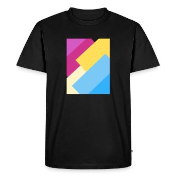 Pan Geometrics - T-shirt Premium bio Homme - noir - Devant - Nico (187cm)
