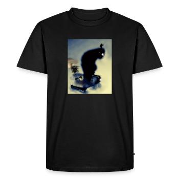 Monkey Mountain - Männer Premium Bio T-Shirt - Schwarz - Vorne - Nico (187cm)