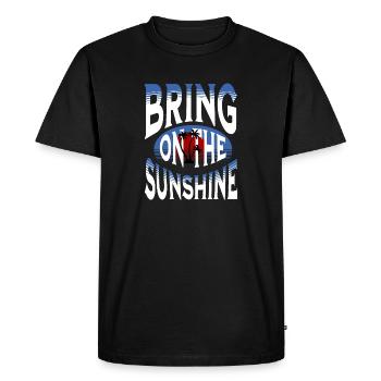 Apportez le soleil - T-shirt Premium bio Homme - noir - Devant - Nico (187cm)