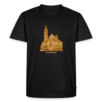 Altenburg Town Hall Skatstadt Saxony Residence - Men's Premium Organic T-Shirt - black - Front - Nico (187cm)