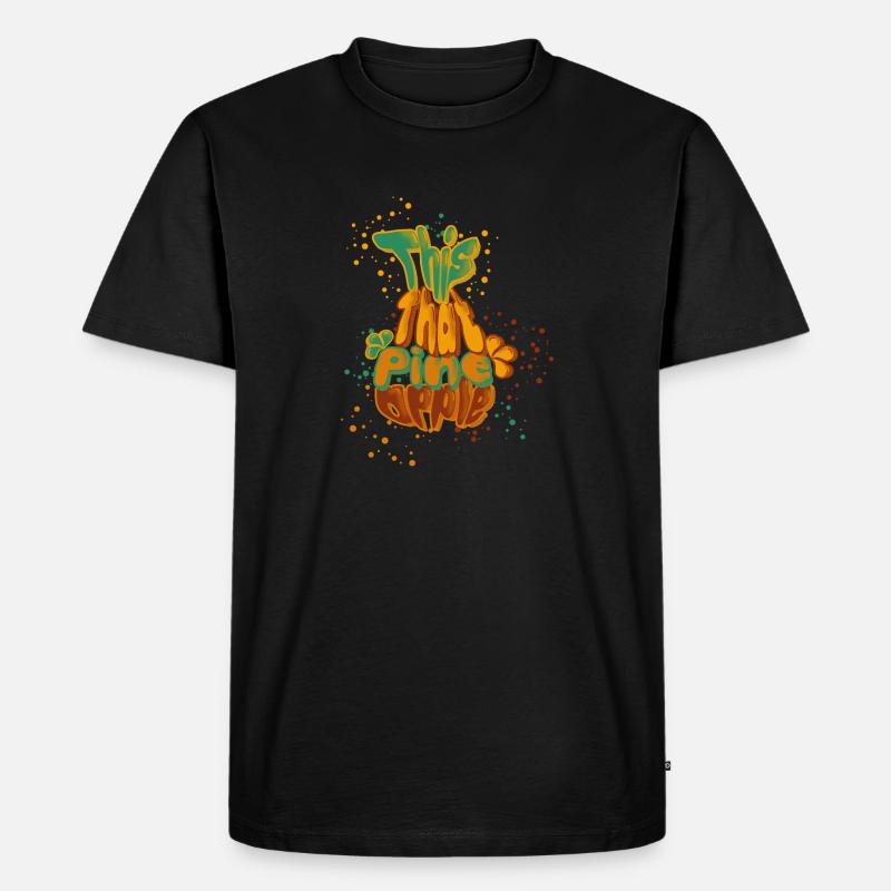This That Pineapple - Männer Premium Bio T-Shirt - Schwarz