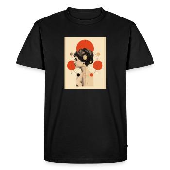 Lion - T-shirt Premium bio Homme - noir - Devant - Nico (187cm)
