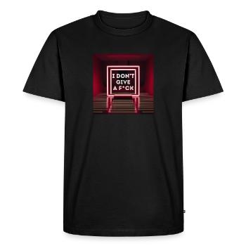 GelinGarcia - IDGAF - Männer Premium Bio T-Shirt - Schwarz - Vorne - Nico (187cm)