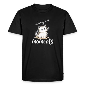 Let's Create Meowgical Moments! - Men's Premium Organic T-Shirt - black - Front - Nico (187cm)