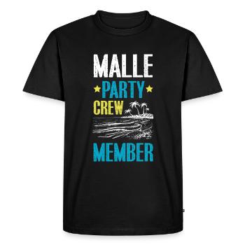 Équipage de Malle Party - T-shirt Premium bio Homme - noir - Devant - Nico (187cm)