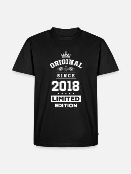 2018 limited edition birthday - Men's Premium Organic T-Shirt - black