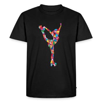 patin à roulettes enfants patinage à roulettes filles patins à roulettes - T-shirt Premium bio Homme - noir - Devant - Nico (187cm)