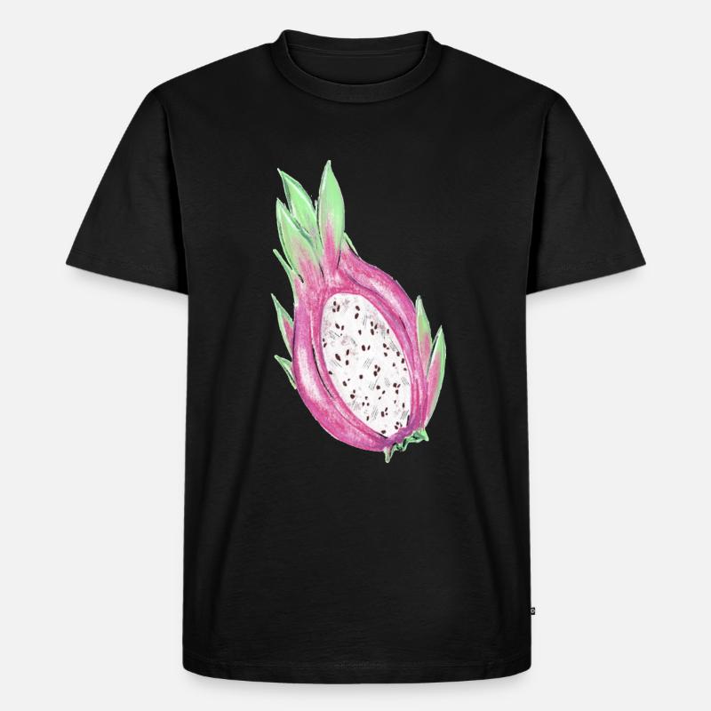 Drachenfrucht - Männer Premium Bio T-Shirt - Schwarz