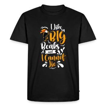 Bec de la forêt tropicale toucan - T-shirt Premium bio Homme - noir - Devant - Nico (187cm)