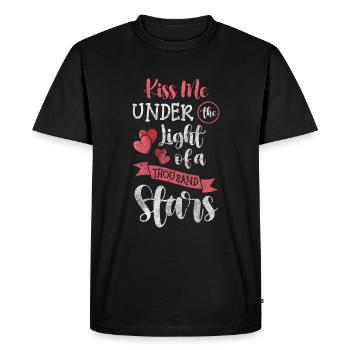 Star Wishes - Men's Premium Organic T-Shirt - black - Front - Nico (187cm)