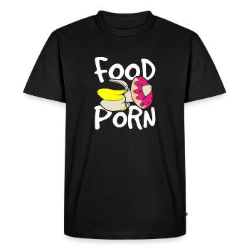 Nourriture porno - T-shirt Premium bio Homme - noir - Devant - Nico (187cm)
